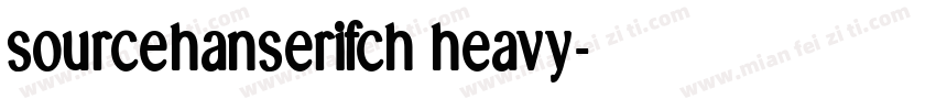 sourcehanserifch heavy字体转换